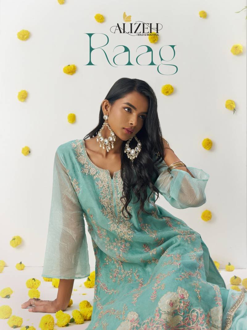 Alizeh Raag Fancy Crush Designer Salwar Suit Collection Wholesale