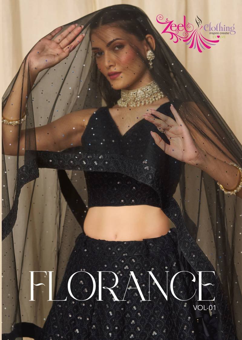 Zeel Florance Vol 1 Georgette Designer Lehenga Choli Collection Wholesale