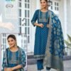 Beautiful Blue Hills Madhuri Rayon Embroidered Kurti Bottom With Dupatta Wholesale 2026