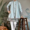 Shubhvastra Rajwada Attire 3 Viscose Silk Mens Kurta With Dupatta Wholesale