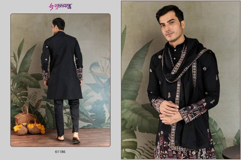 Launching Shubhvastra Rajwada Attire 3 Viscose Silk Mens Kurta With Dupatta Wholesale 2026
