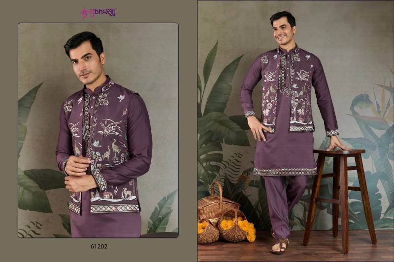 Stylish Shubhvastra Rajwada Attire 4 Viscose Silk Mens Traditional Wear Wholesale 2026
