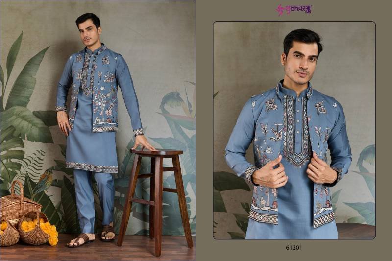 Stylish Shubhvastra Rajwada Attire 4 Viscose Silk Mens Traditional Wear Wholesale 2026