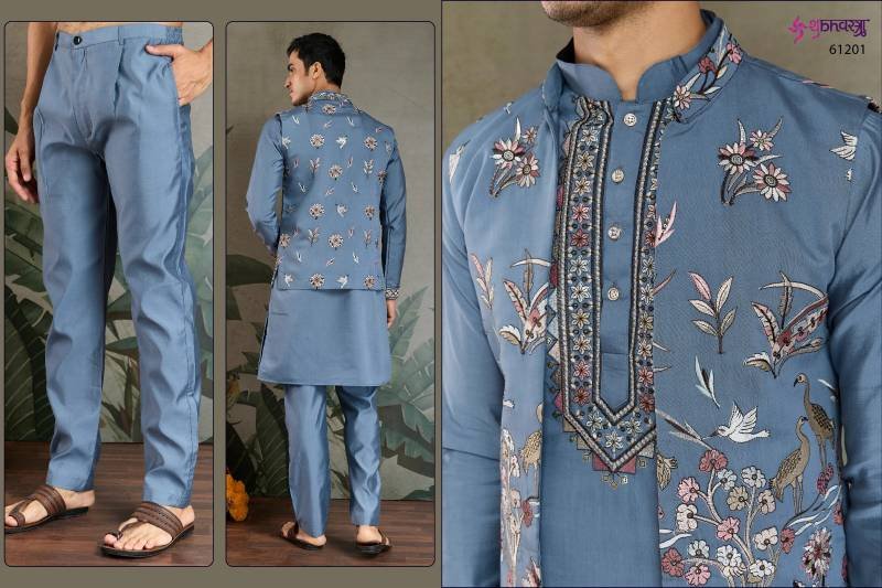 Stylish Shubhvastra Rajwada Attire 4 Viscose Silk Mens Traditional Wear Wholesale 2026