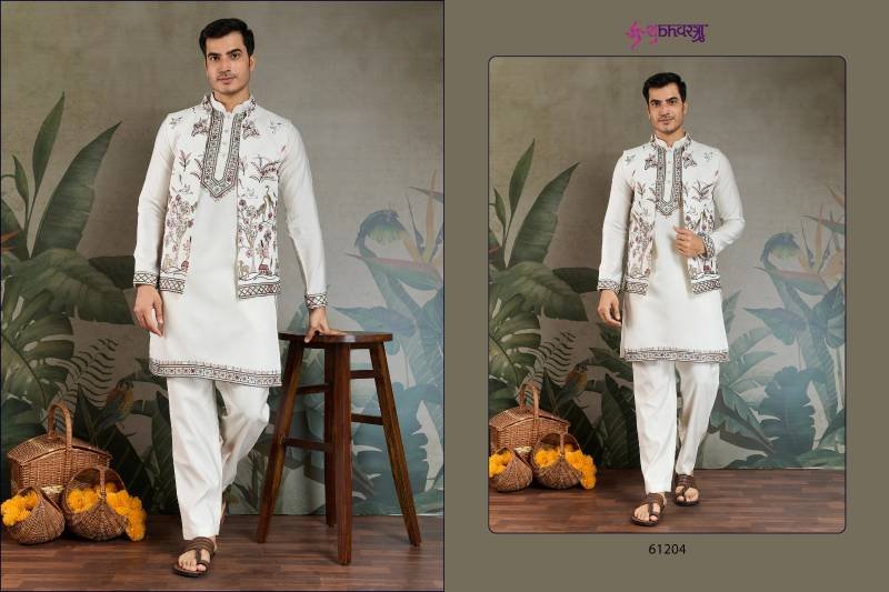 Stylish Shubhvastra Rajwada Attire 4 Viscose Silk Mens Traditional Wear Wholesale 2026