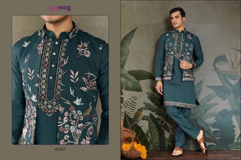 Stylish Shubhvastra Rajwada Attire 4 Viscose Silk Mens Traditional Wear Wholesale 2026