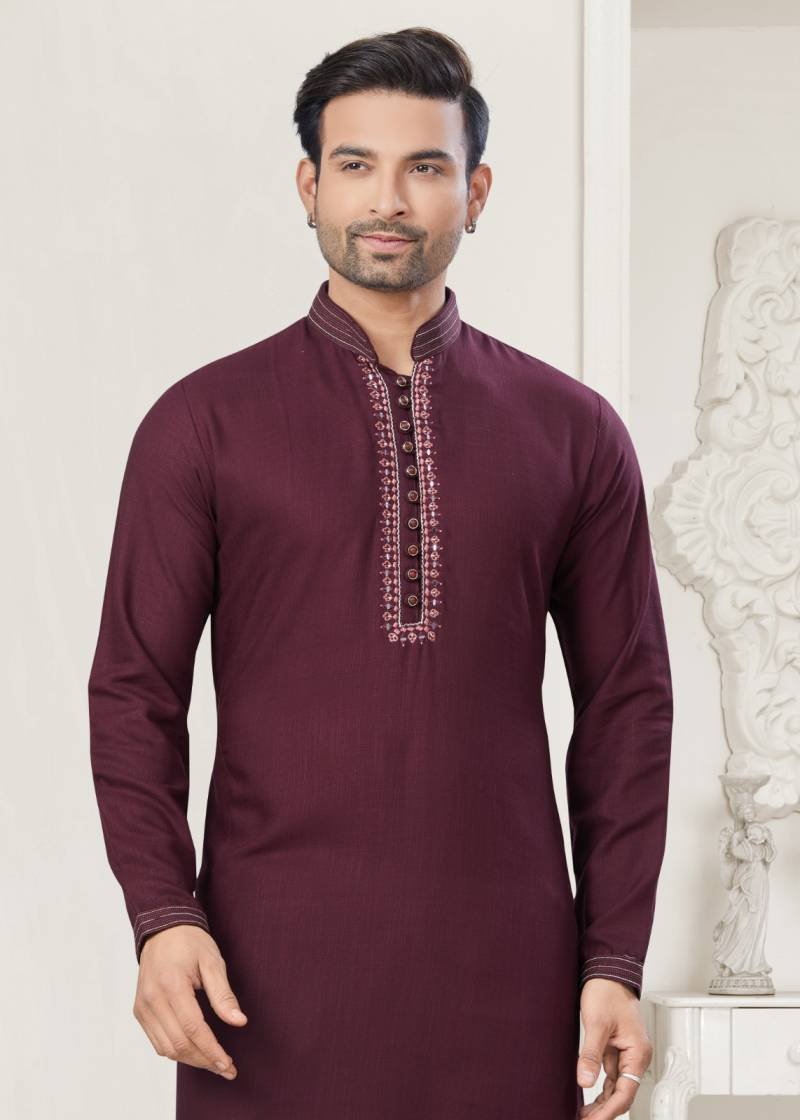 Outluk Wedding Collection Vol 38 Cotton Kurta With Pajama Wholesale