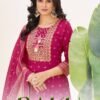 Blue Hills Baku Rayon Embroidered Kurti Bottom With Dupatta Wholesale