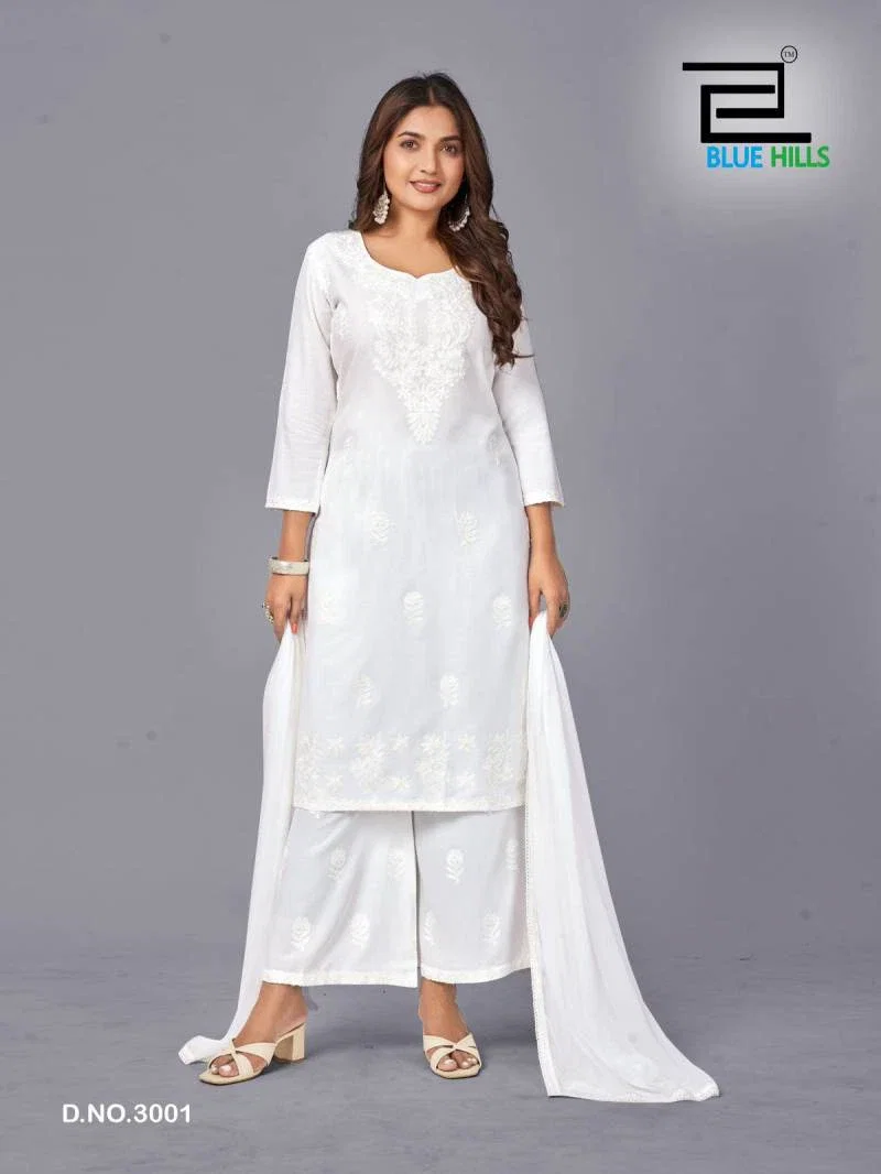 Buy Blue Hills Snow White Vol 3 Rayon Readymade Collection Wholesale 2026