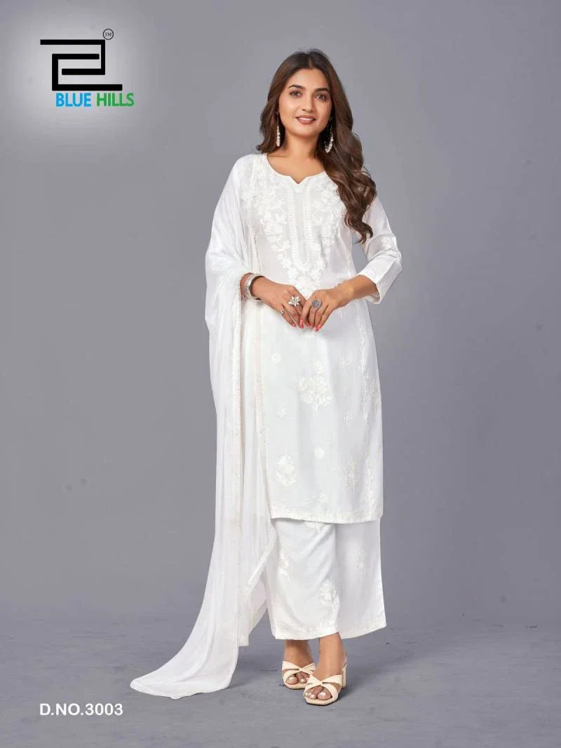 Buy Blue Hills Snow White Vol 3 Rayon Readymade Collection Wholesale 2026