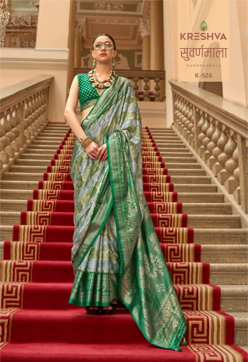 Latest Kreshva Suwarnamala Gaji Satin Fancy Sarees Wholesale 2026