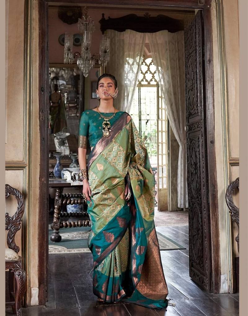 Rajtex Kahaani Silk Pochampally Weaving Fancy Sarees Wholesale