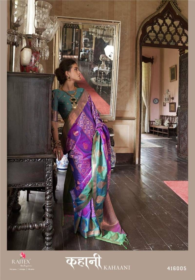 Latest Rajtex Kahaani Silk Pochampally Weaving Fancy Sarees Wholesale 2026