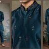 Stylish Shubhvastra Maharaja Mode Silk Mens Kurta Pyjama With Koti Wholesale 2026