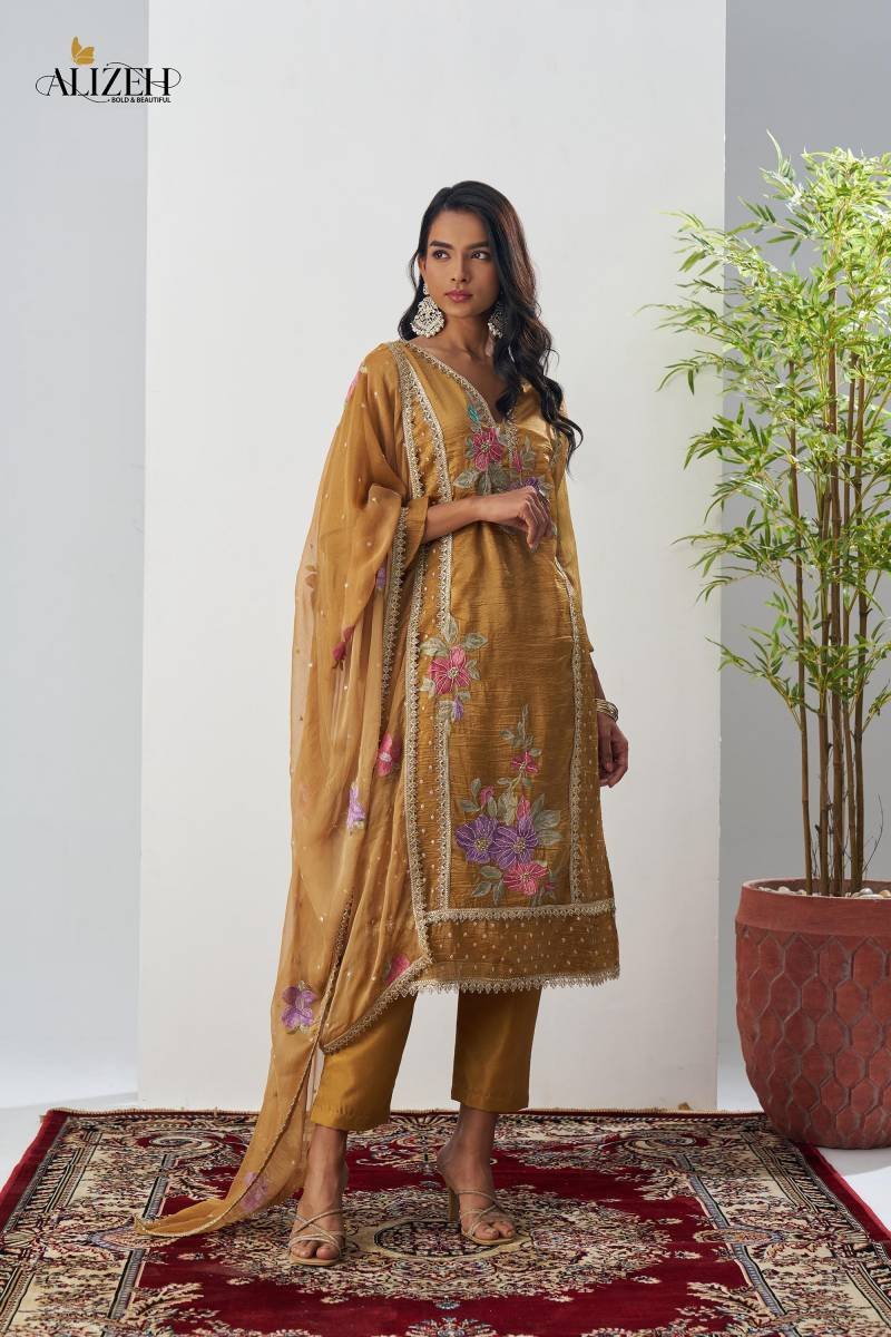 Alizeh Ehsaas Fancy Crush Designer Salwar Kameez Wholesale