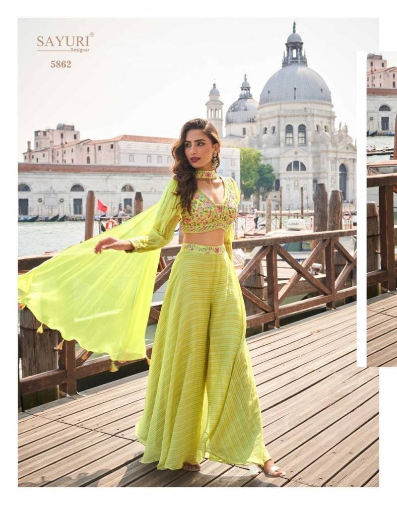 Latest Sayuri Naina Designer Viscose Jacquard Indo Western Collection Wholesale 2026