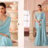 Latest TFH Salsa Style 8004 Hit Colour Silver Chiffon Shimmer Designer Saree Wholesale 2026
