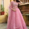 Zeel 17313 Pink Designer Net Embroidered Lehenga Choli Collection Wholesale