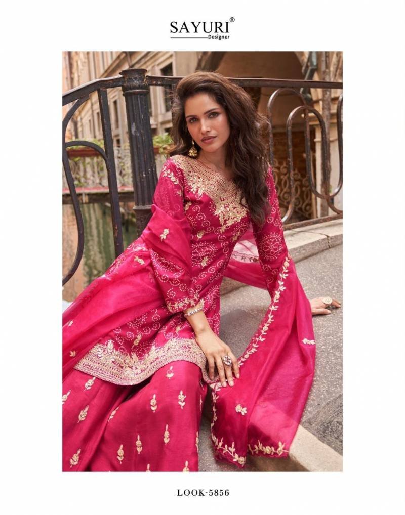 Buy Sayuri Meena Premium Chinon Silk Salwar Suits Collection Wholesale 2026