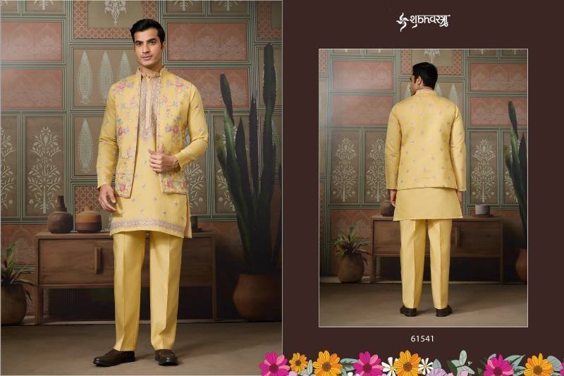 Beautiful Shubhvastra Golden Viraasat Festival Special Mens Wear Collection Wholesale 2026