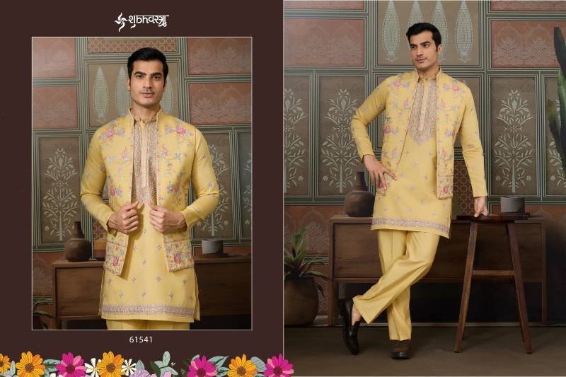 Beautiful Shubhvastra Golden Viraasat Festival Special Mens Wear Collection Wholesale 2026