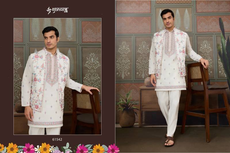 Beautiful Shubhvastra Golden Viraasat Festival Special Mens Wear Collection Wholesale 2026