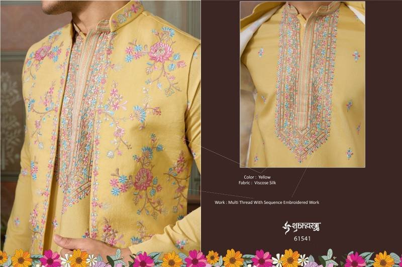 Beautiful Shubhvastra Golden Viraasat Festival Special Mens Wear Collection Wholesale 2026