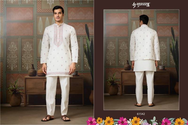 Beautiful Shubhvastra Golden Viraasat Festival Special Mens Wear Collection Wholesale 2026