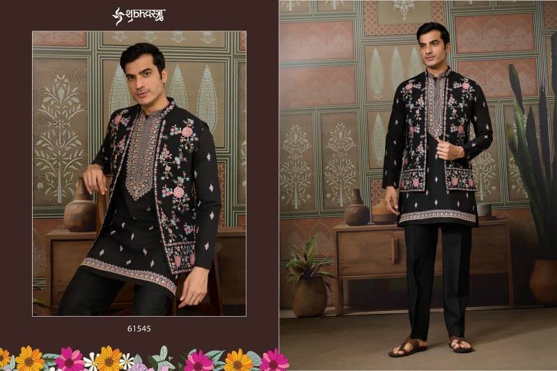 Beautiful Shubhvastra Golden Viraasat Festival Special Mens Wear Collection Wholesale 2026