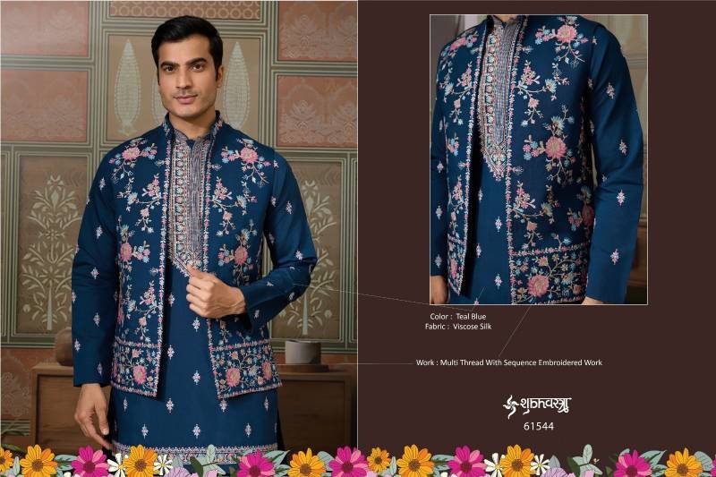 Beautiful Shubhvastra Golden Viraasat Festival Special Mens Wear Collection Wholesale 2026