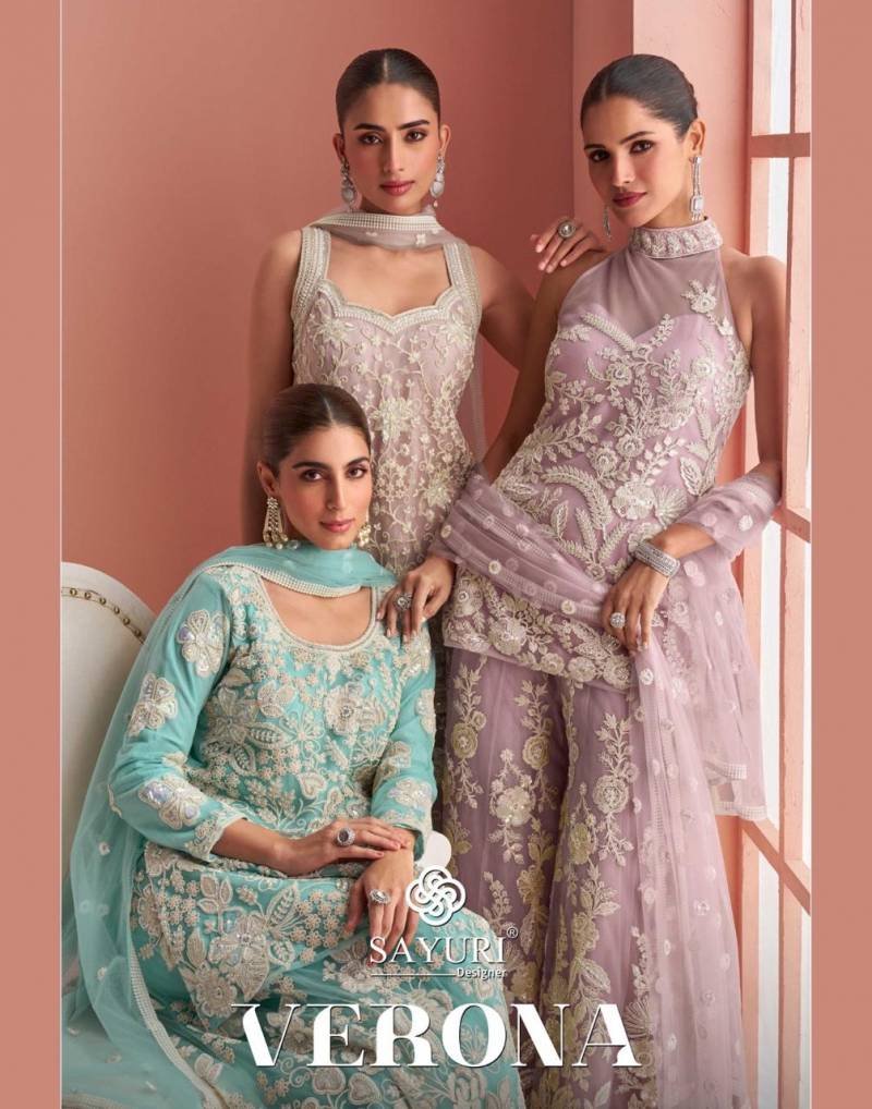 Sayuri Verona Fancy Premium Net Salwar Suits Collection Wholesale