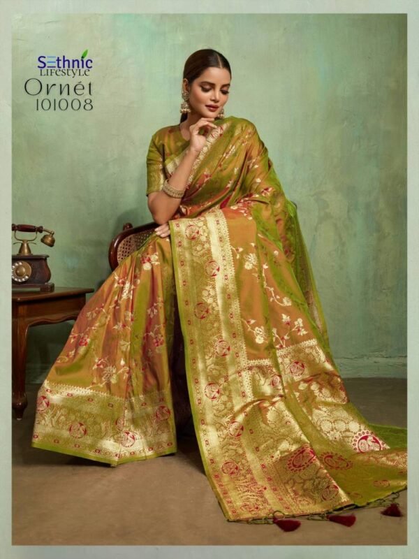 Launching Sethnic Ornet Festive Wear Banarasi Silk Saree Collection Wholesale 2026