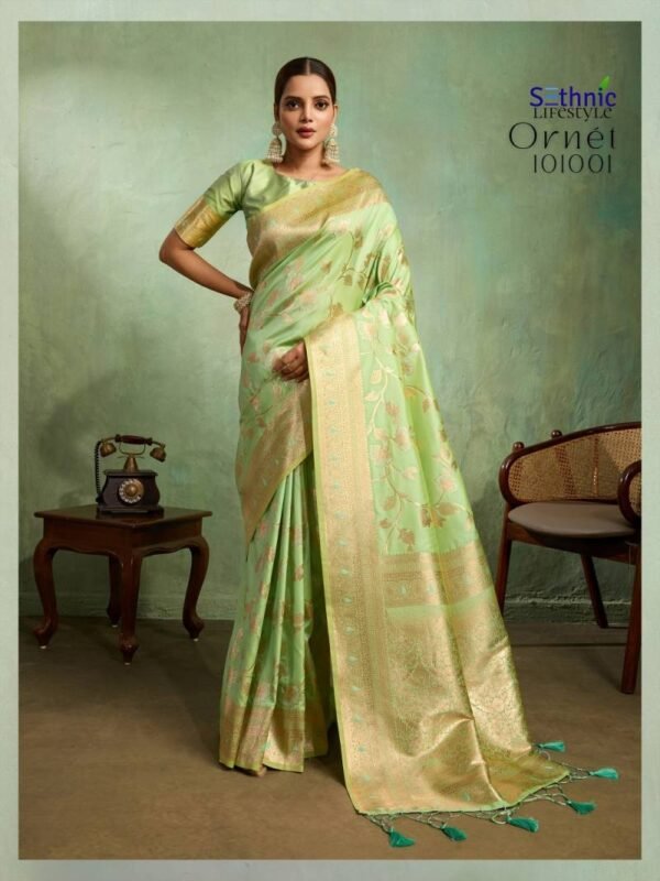 Launching Sethnic Ornet Festive Wear Banarasi Silk Saree Collection Wholesale 2026