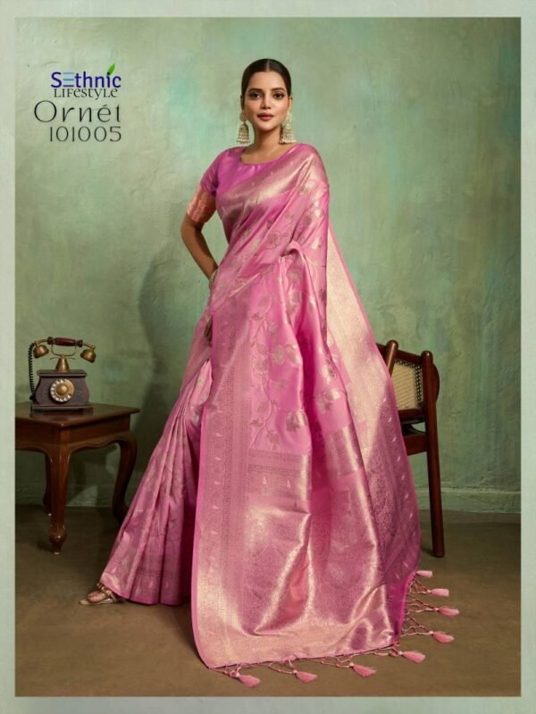 Launching Sethnic Ornet Festive Wear Banarasi Silk Saree Collection Wholesale 2026