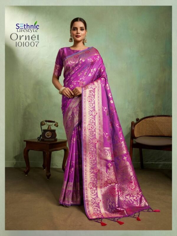 Launching Sethnic Ornet Festive Wear Banarasi Silk Saree Collection Wholesale 2026