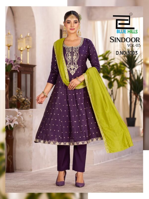 Stylish Blue Hills Sindoor Vol 3 Chanderi  Kurti Bottom With Dupatta Wholesale 2026