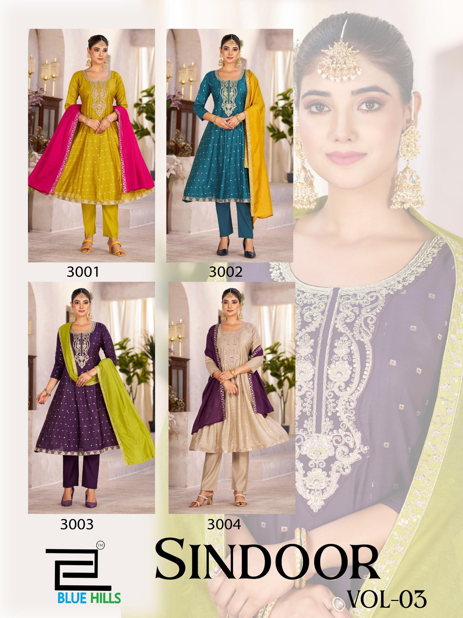 Stylish Blue Hills Sindoor Vol 3 Plus Size Kurti Bottom With Dupatta Wholesale 2026