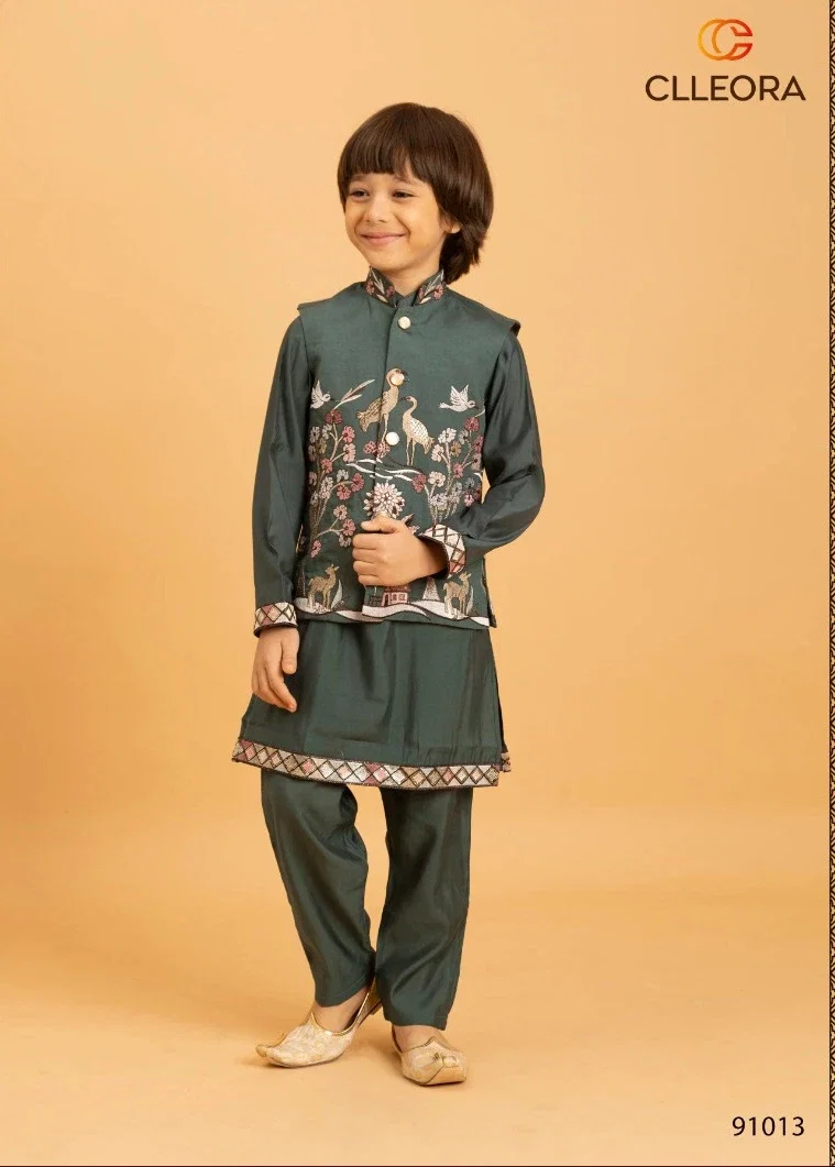 Clleora Mini Ethnic Viscose Kids Wear Festival Special Collection Wholesale