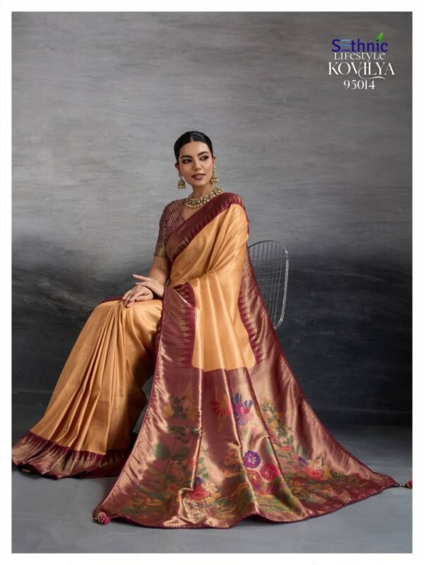 Beautiful Sethnic Kovilya Vol 4 Kanjivaram Fancy Silk Saree Collection Wholesale 2026