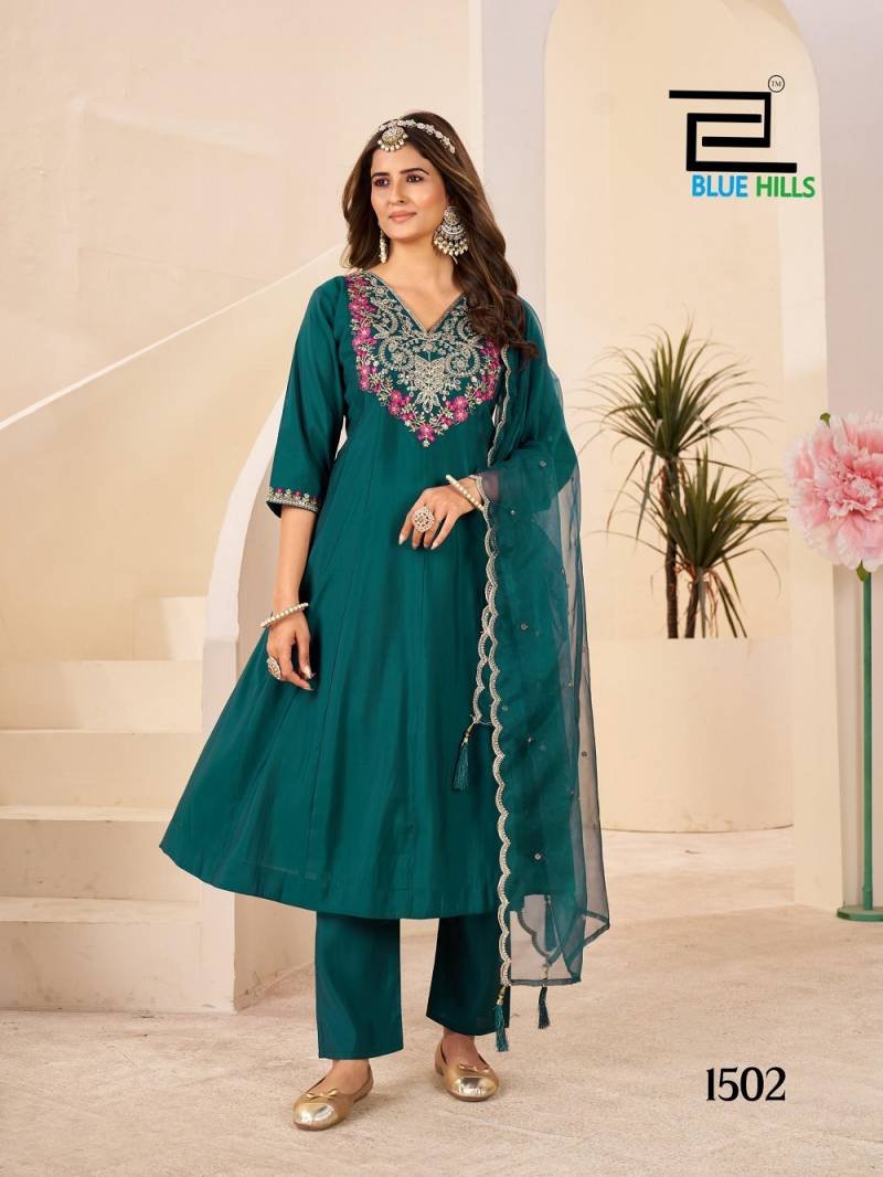 Buy Blue Hills Taj Mahal Vol 15 Roman Silk Readymade Collection Wholesale 2026