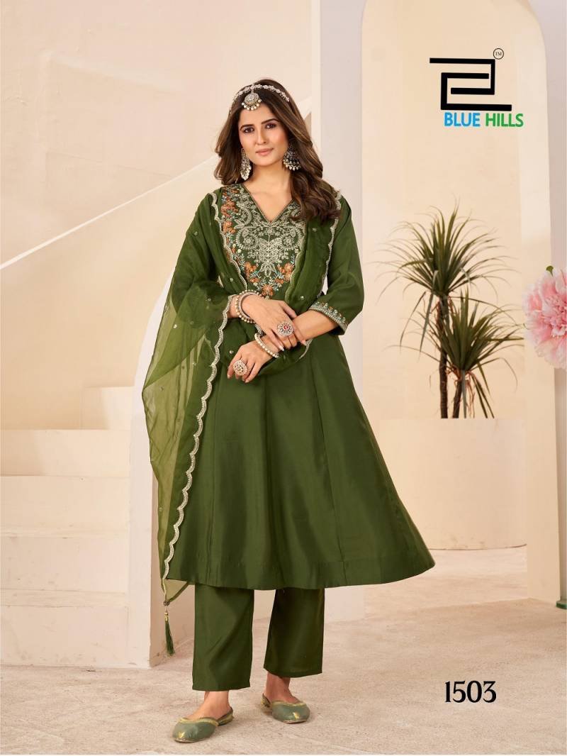 Buy Blue Hills Taj Mahal Vol 15 Roman Silk Readymade Collection Wholesale 2026