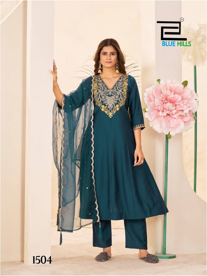 Buy Blue Hills Taj Mahal Vol 15 Roman Silk Readymade Collection Wholesale 2026