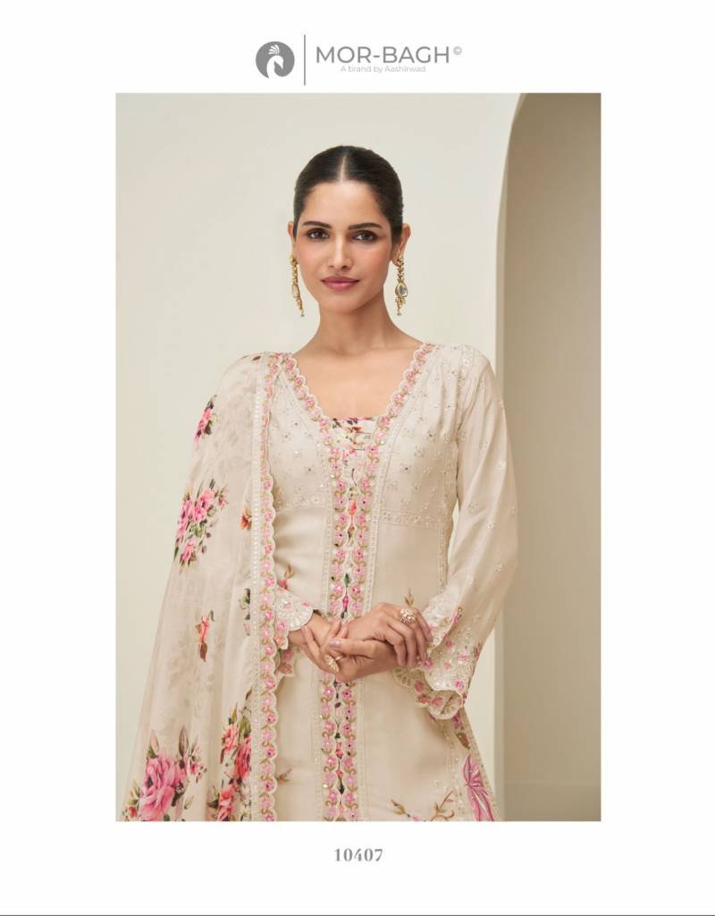 Launching Aashirwad Mor Bagh Hidaya Chinon Silk Salwar Kameez Suits Wholesale 2026
