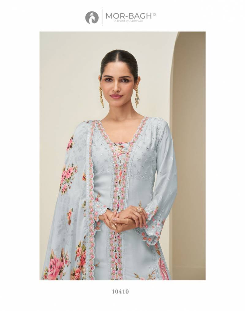 Launching Aashirwad Mor Bagh Hidaya Chinon Silk Salwar Kameez Suits Wholesale 2026