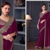 Buy Tfh Silver Screen Hit 30002 Silk Chiffon Party Wear Saree Collection Wholesale 2026