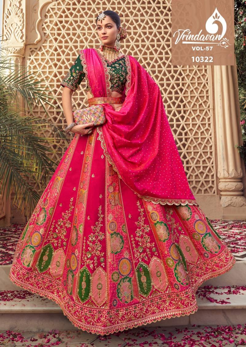 Beautiful Rayol Vrindavan Vol 57 Banarasi Silk Designer Lehenga Choli Collection Wholesale 2026