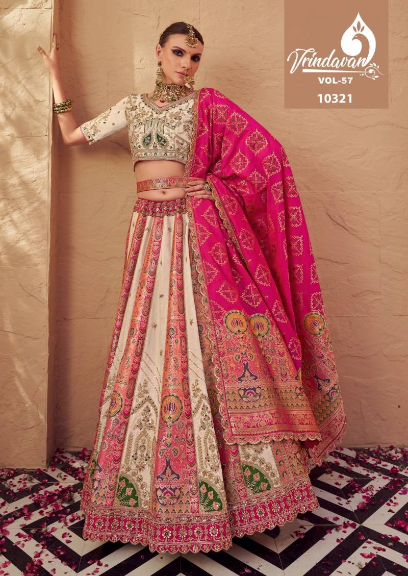 Beautiful Rayol Vrindavan Vol 57 Banarasi Silk Designer Lehenga Choli Collection Wholesale 2026