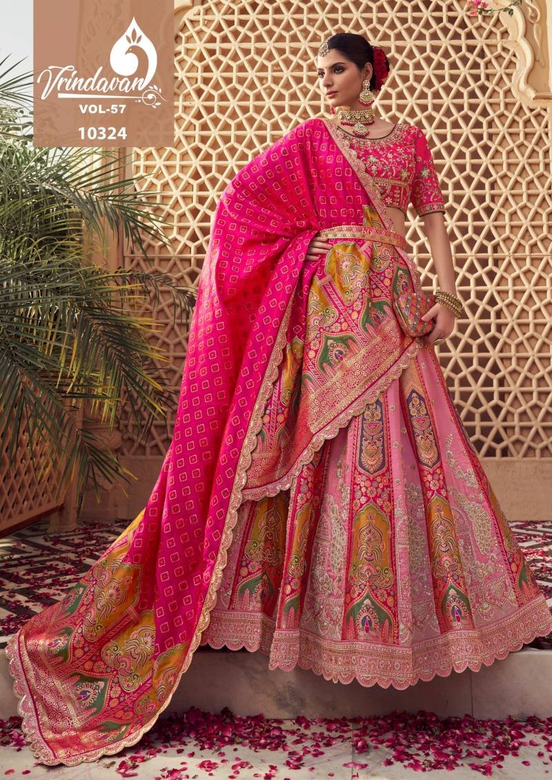 Beautiful Rayol Vrindavan Vol 57 Banarasi Silk Designer Lehenga Choli Collection Wholesale 2026