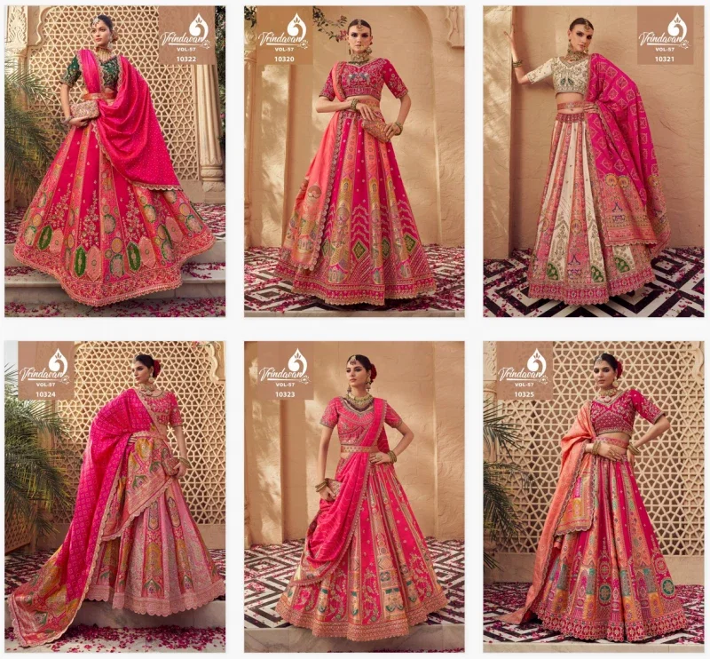 Beautiful Rayol Vrindavan Vol 57 Banarasi Silk Designer Lehenga Choli Collection Wholesale 2026