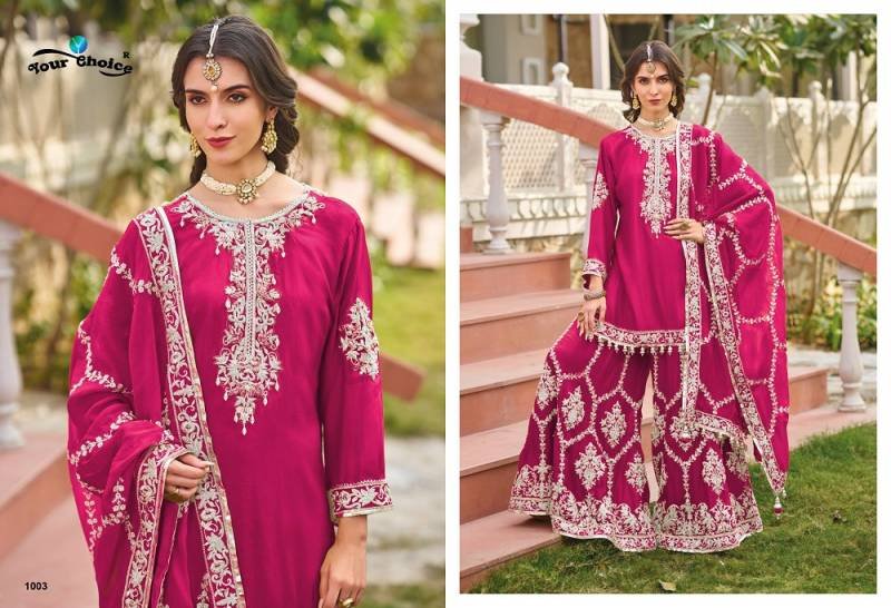 Launching Your Choice Sahiba Chinon Embroidered Salwar Suit Collection Wholesale 2026
